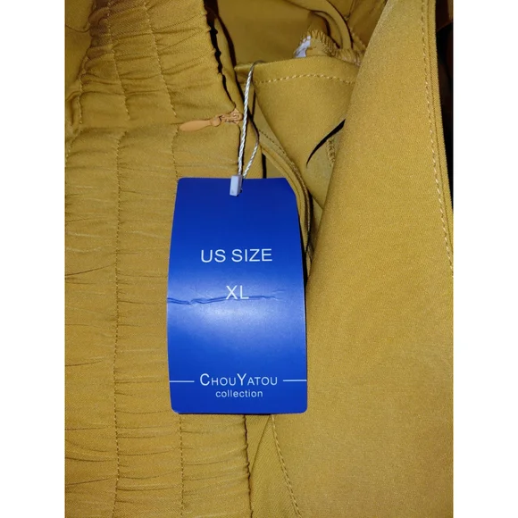 Women's Flowy Long Skirt with Pleated Elastic High Waist Size XL NWT - Picture 4 of 4